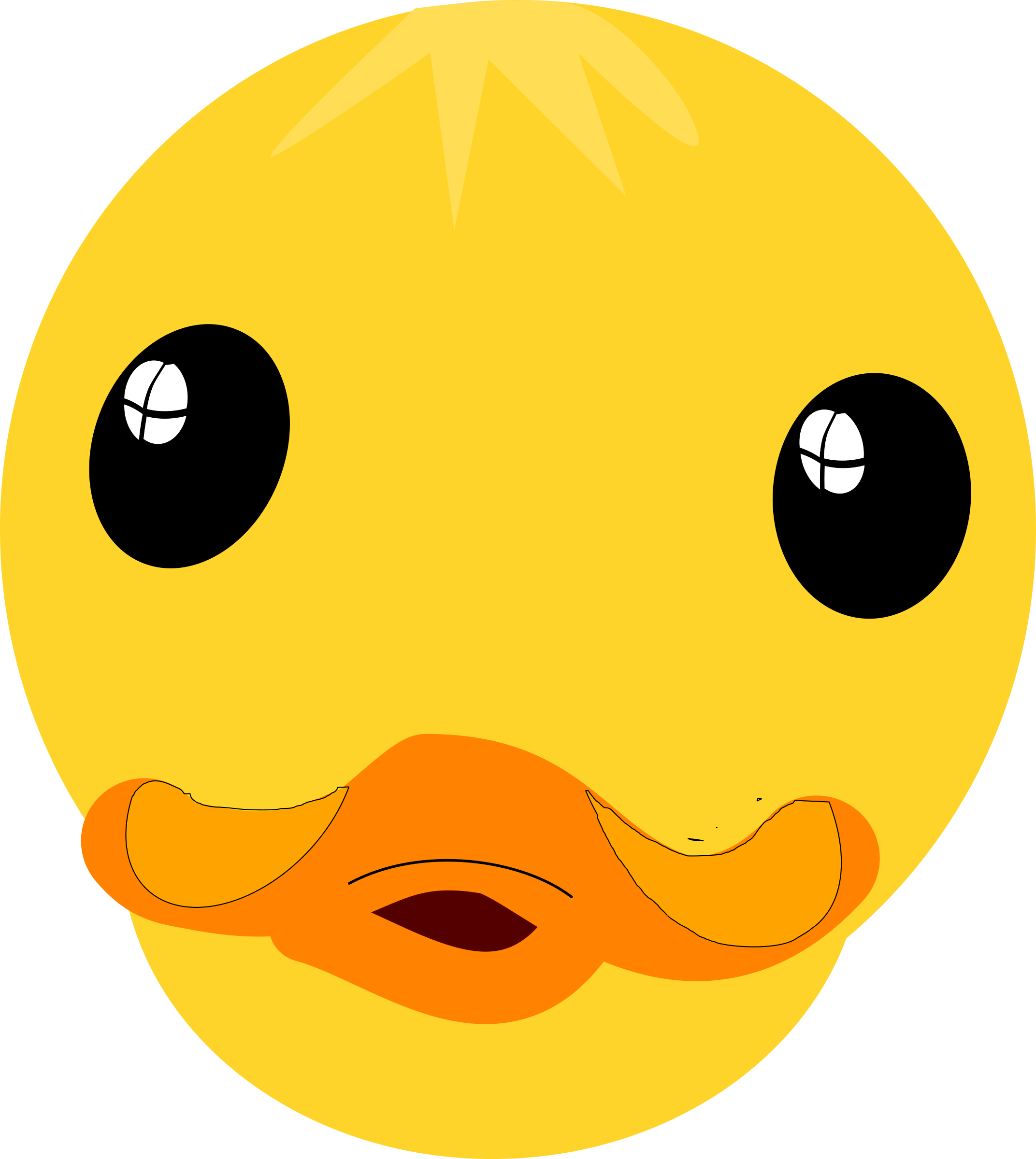 Drake Clipart - Duck Face Clipart (2144x2400), Png Download