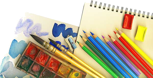 Download Art Supplies Transparent - Art Supplies - Full Size PNG Image