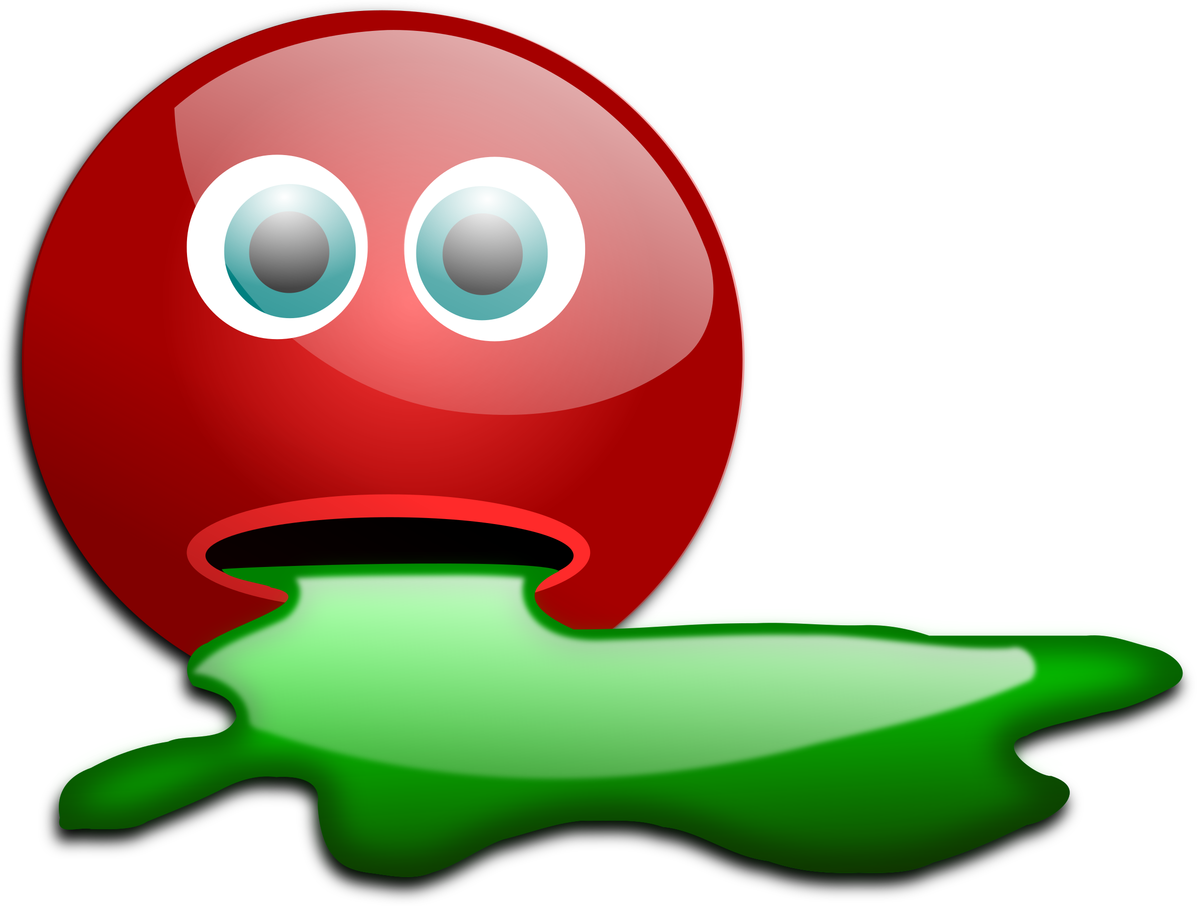 This Free Icons Png Design Of Sick Smiley (2400x1817), Png Download