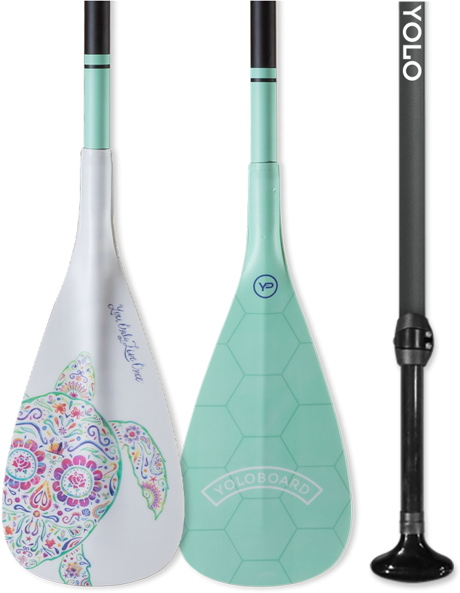 Yolo Adjustable Fiberglass Paddle - Standup Paddleboarding (767x961), Png Download