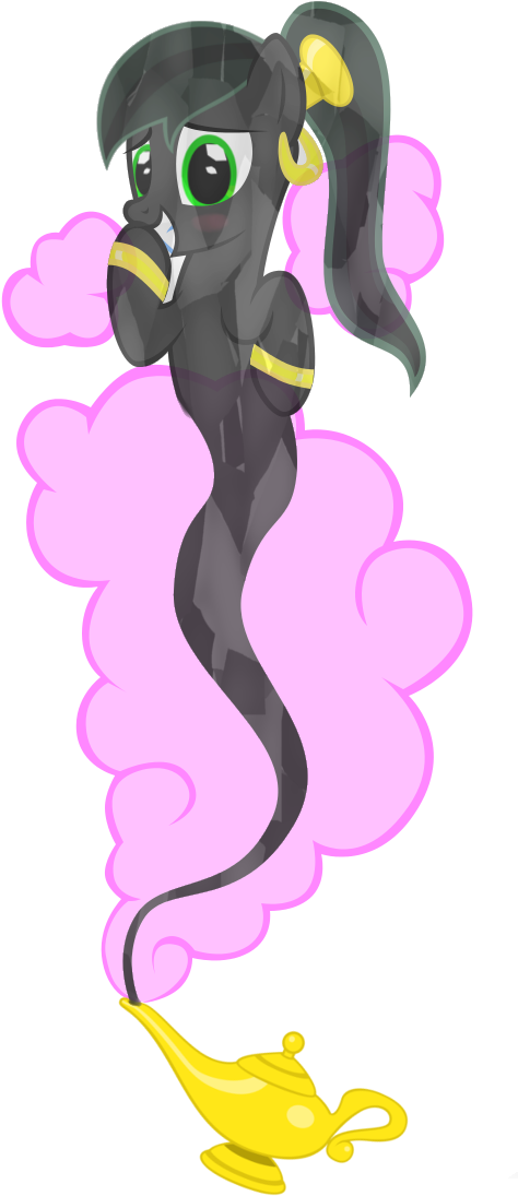 Genie Obsidian Your Wish Is My Command M - Castles In My Little Pony (510x1122), Png Download