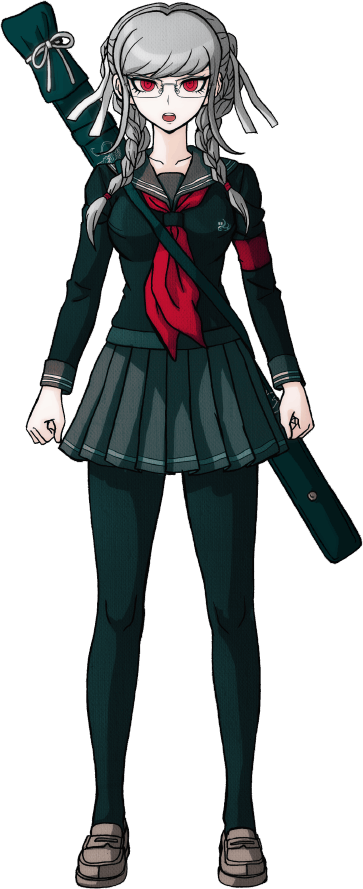 Danganronpa Peko Sprites (363x889), Png Download