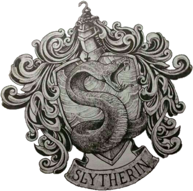 Harry Potter Slytherin Drawing (1024x884), Png Download