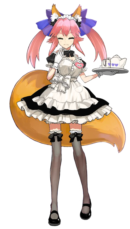 Tamamo No Mae Maid Photo 2a265f35 - Fate (464x800), Png Download