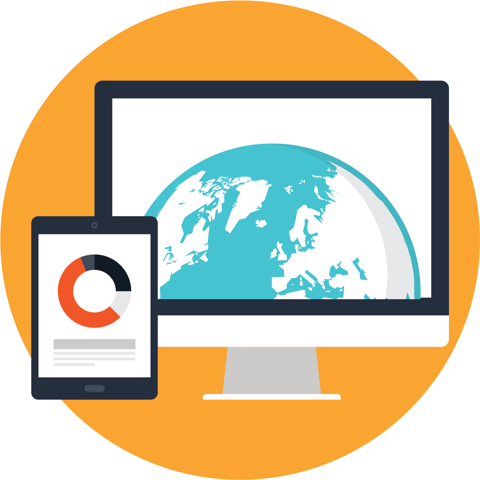 Enrich Data Icon Only Enrich Data - Data Analysis Illustration Free (2234x2234), Png Download