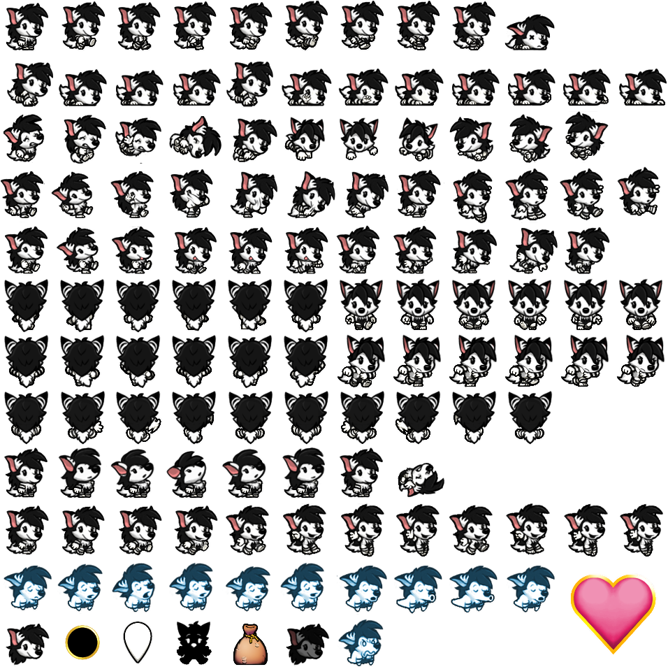 Stripes Spelunky Spritesheet - Spelunky (1024x1024), Png Download