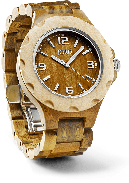 Green Sandalwood Wooden Watch - Analog Watch (590x750), Png Download