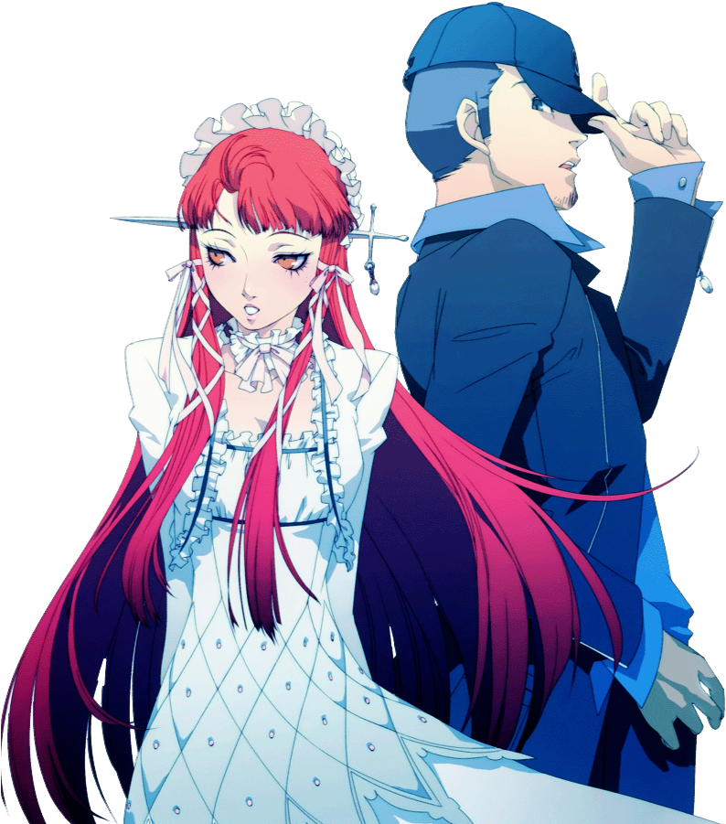 ““ Chidori And Junpei → Persona - Moon's Reaching Out Stars (800x1066), Png Download