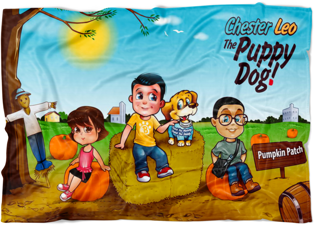 "pumpkin Patch" Picture Window Blanket - Cartoon (1024x1024), Png Download