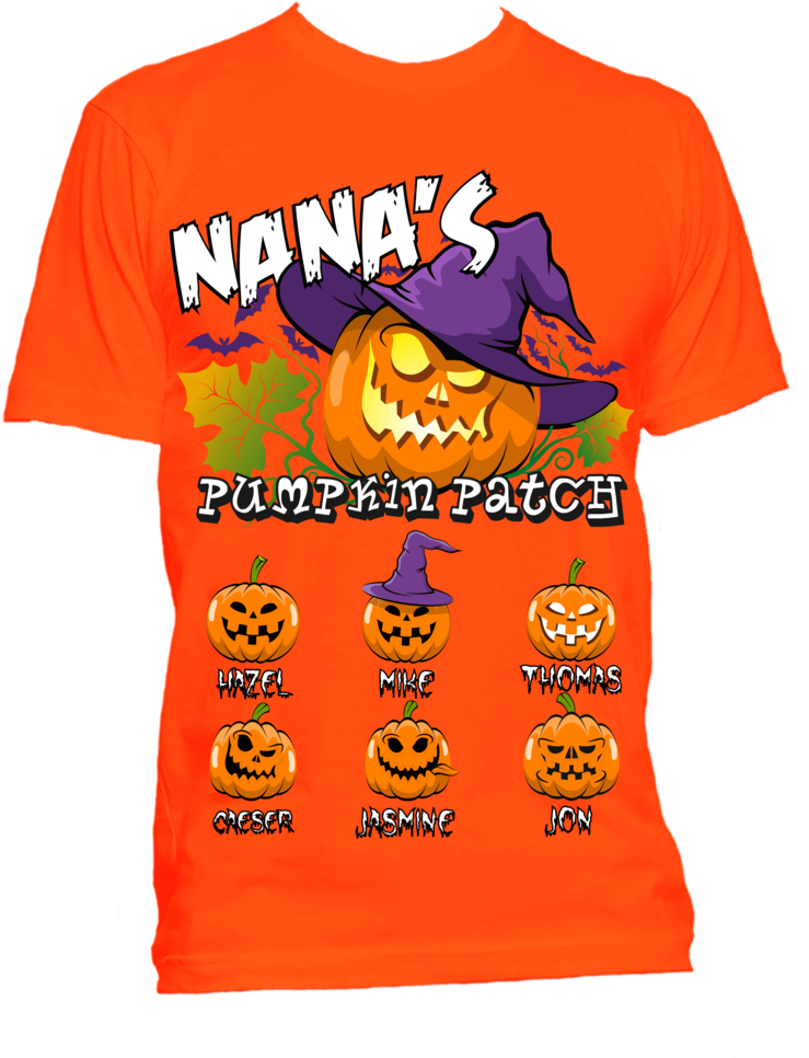 Halloween T-shirts Nana's Pumpkin Patch Special Edition - Active Shirt (749x1024), Png Download