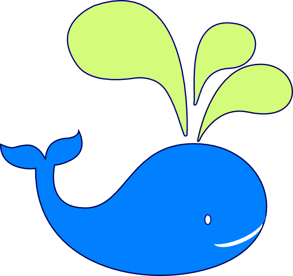 Green Whale Navy Outline Png (600x566), Png Download