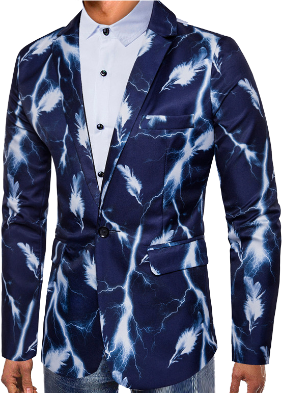 Lightning Blazer Design (698x770), Png Download
