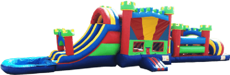 5in1 Obstacle Water Slide - Inflatable (750x750), Png Download
