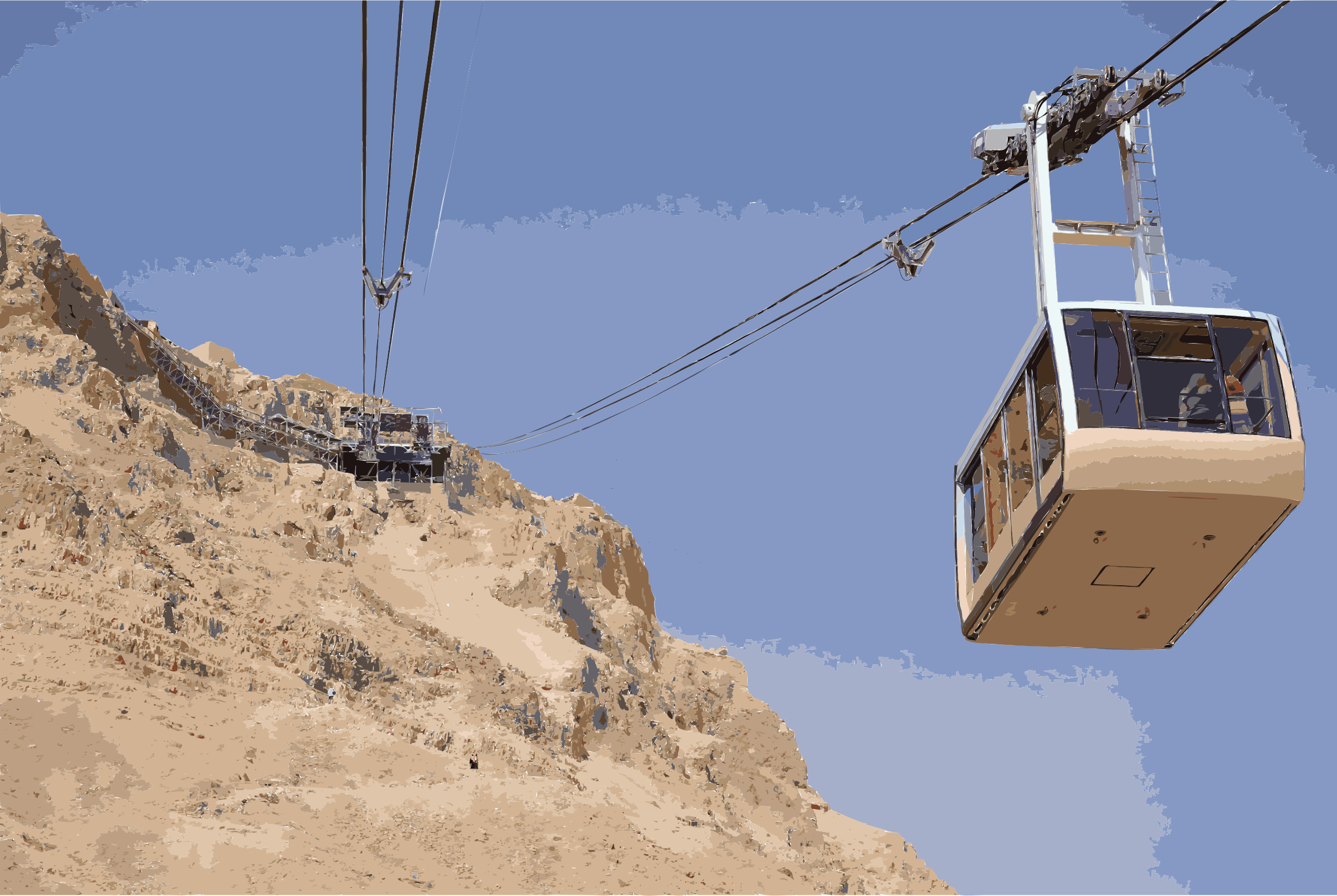 This Free Icons Png Design Of Israel Aereal Ropeway (2400x1609), Png Download