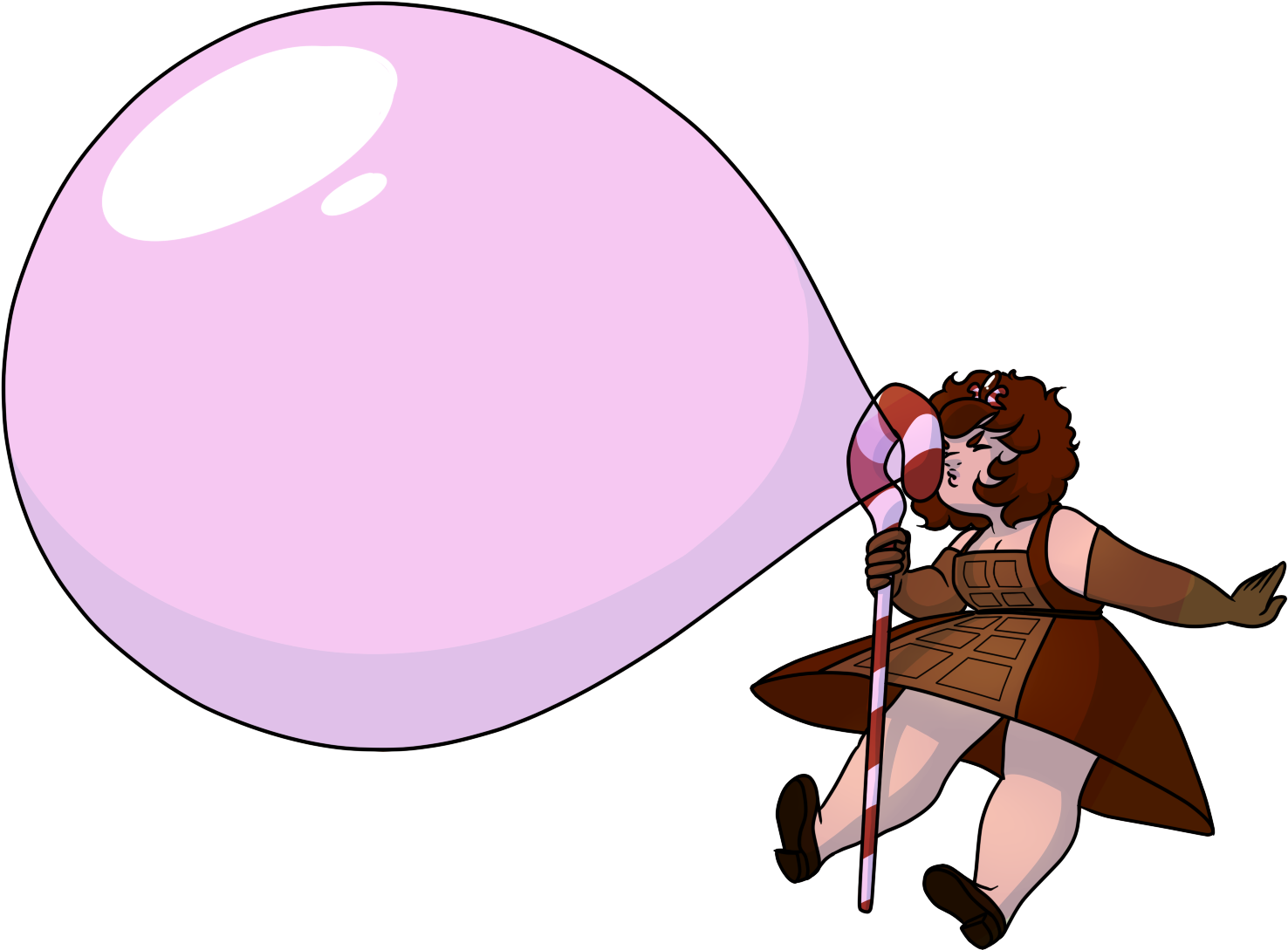 Bubblegum Barrier - Cartoon (1600x1200), Png Download