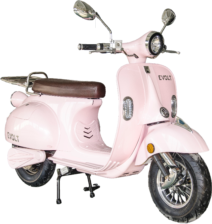 Evolt Moped Electric Bubblegum - Vespa (1386x918), Png Download