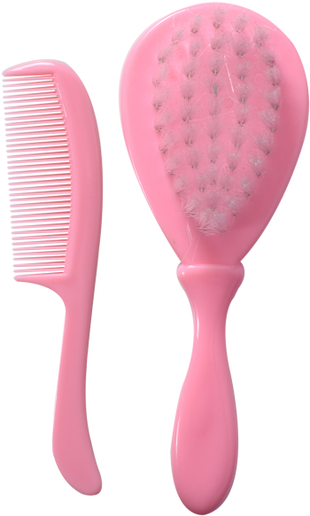 Hair Brush And Comb - Heart (650x836), Png Download