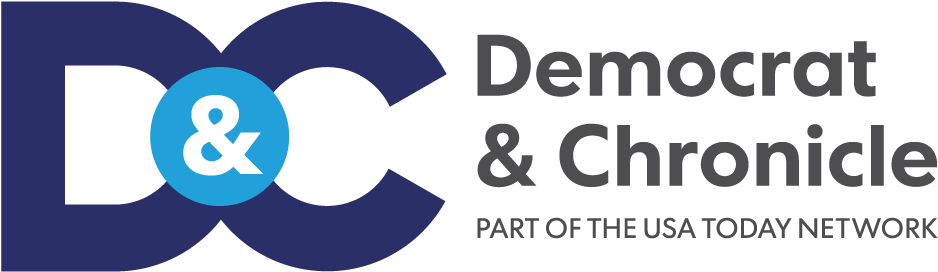 Rochester Democrat And Chronicle Logo (1000x345), Png Download