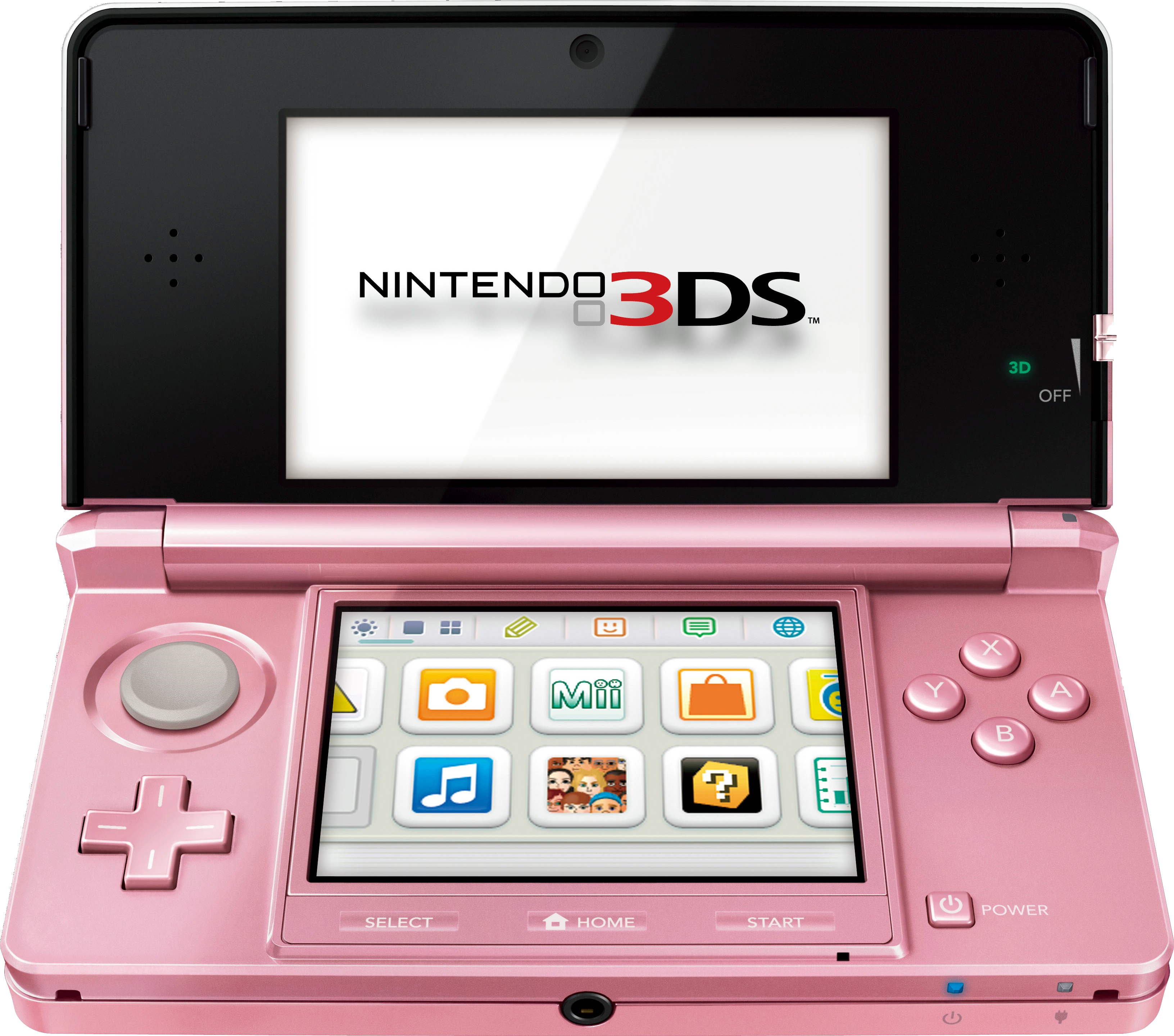 Image Pink Model Nintendo 3ds Png The Nintendo Wiki - Nintendo 3 Ds (3263x2880), Png Download