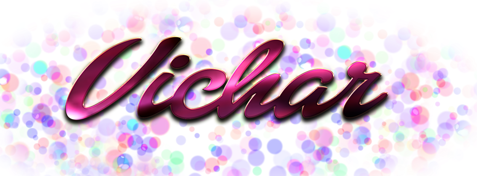 Vichar Heart Name Transparent Png - Graphic Design (1610x595), Png Download