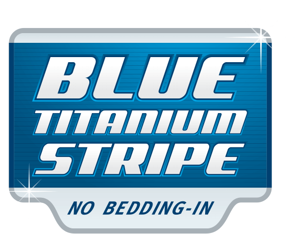 Blue Titanium Stripe - Kick American Football (640x509), Png Download