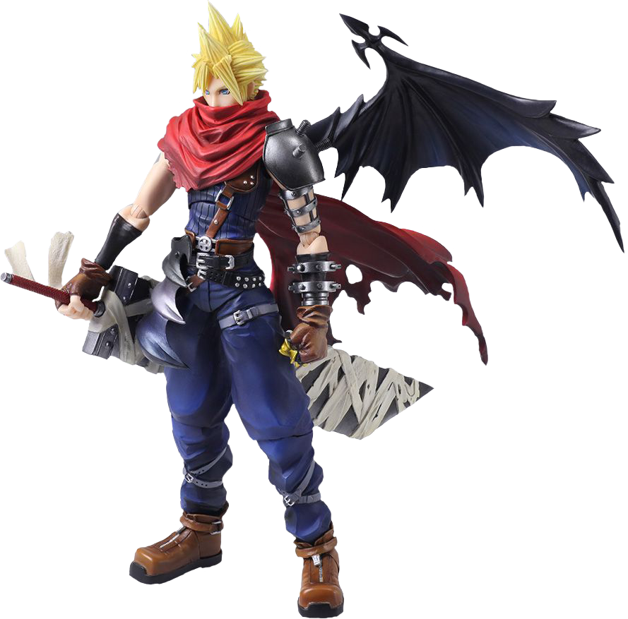 Final Fantasy Vii - Final Fantasy Bring Arts Cloud Strife Another Form (889x877), Png Download