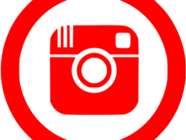 Instagramm Clipart Instagrampng - Red Instagram Logo Transparent (640x480), Png Download