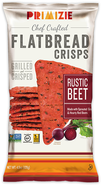 Rustic Beet Packs - Primizie Flatbread Crisps (475x647), Png Download