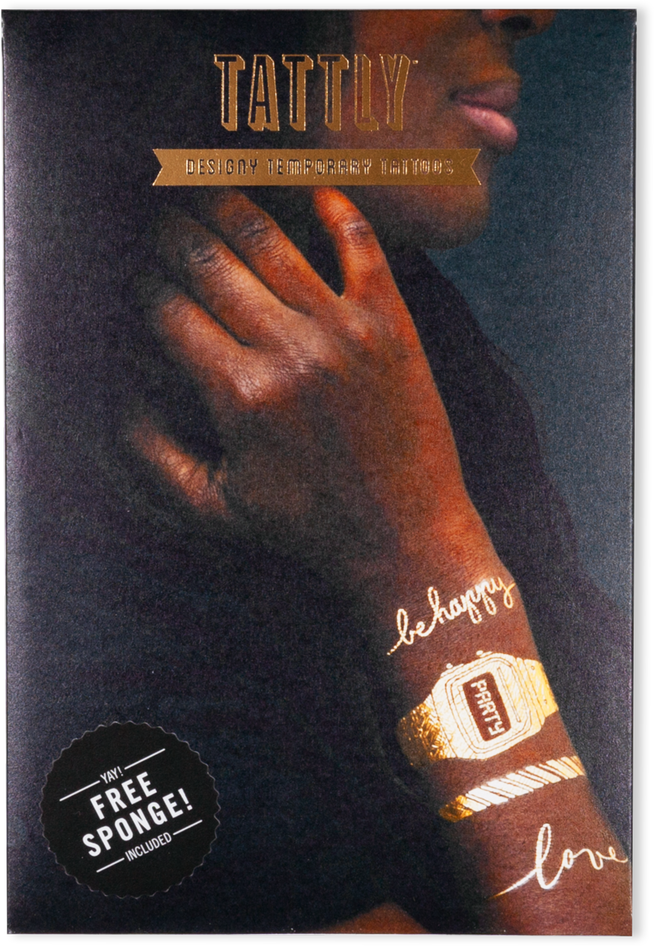 Gold Bracelet Set - Tattly (2048x2048), Png Download