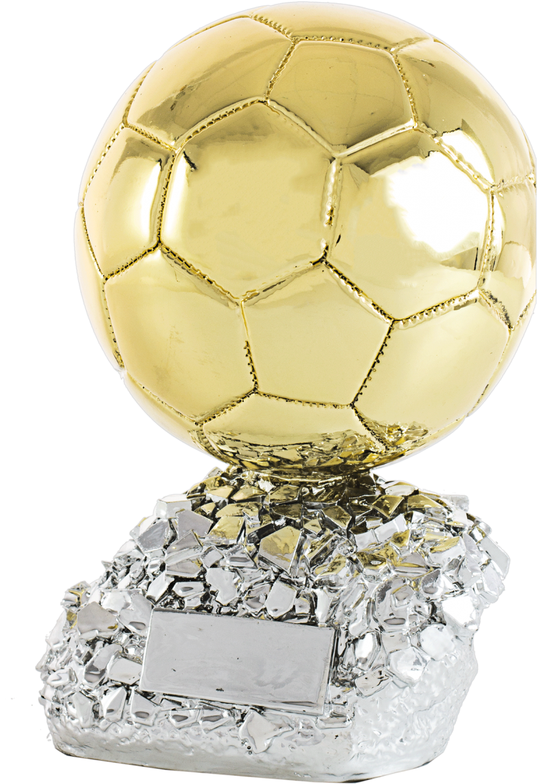 Trofeo De Balón De Oro - Dribble A Soccer Ball (847x1140), Png Download