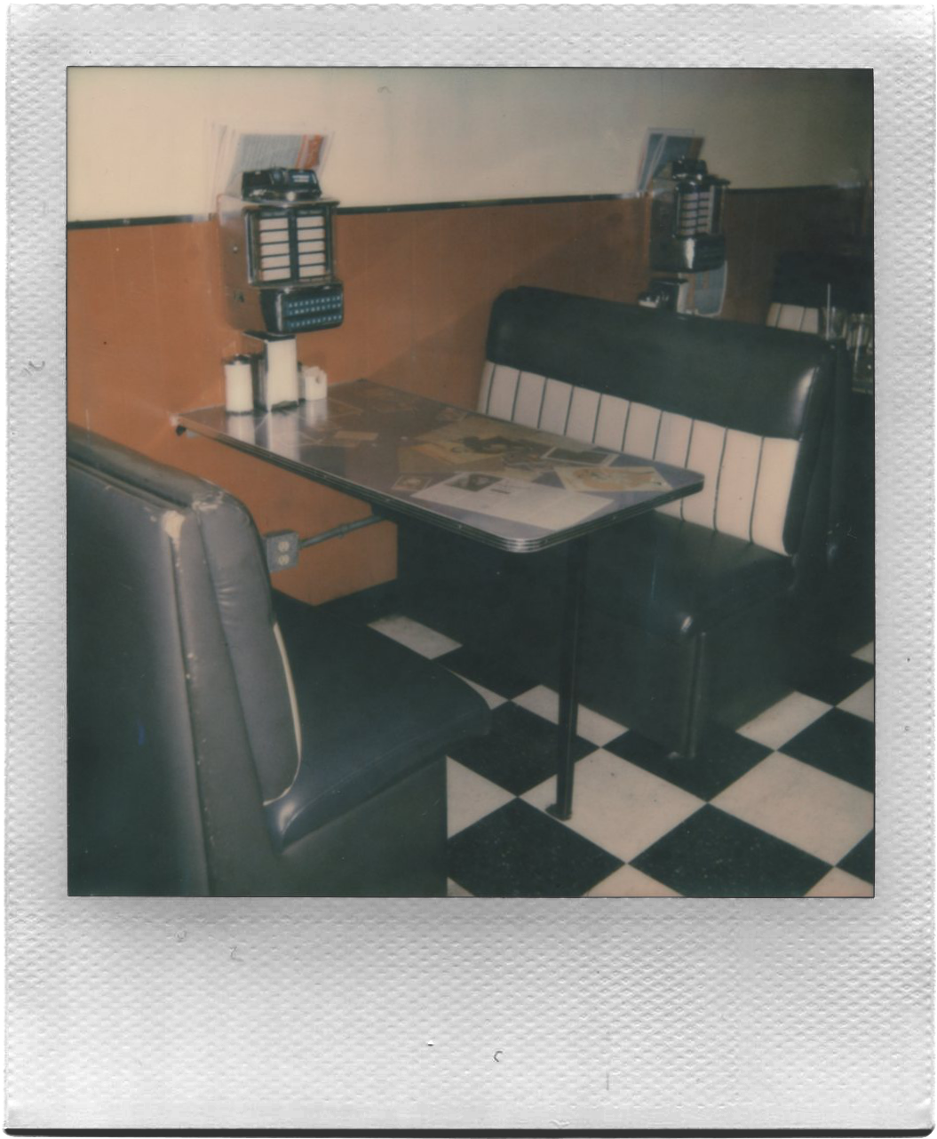 This Shot Was Taken With My Polaroid One 600 At My - Table (1206x1428), Png Download