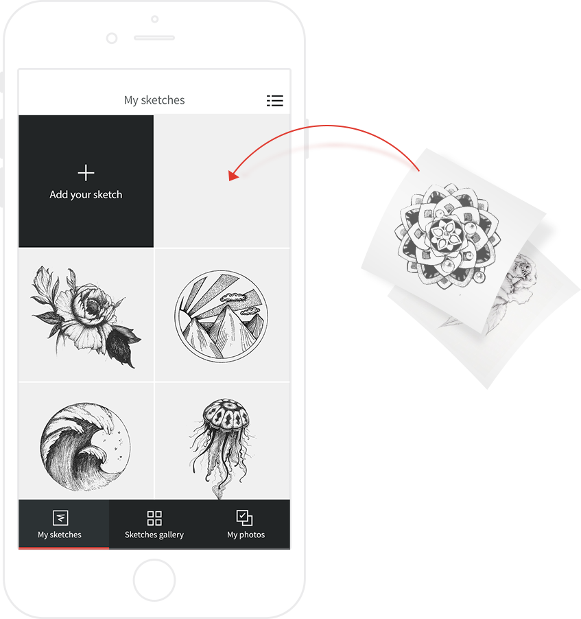 Choose - App Para Simular Tatuajes (847x902), Png Download