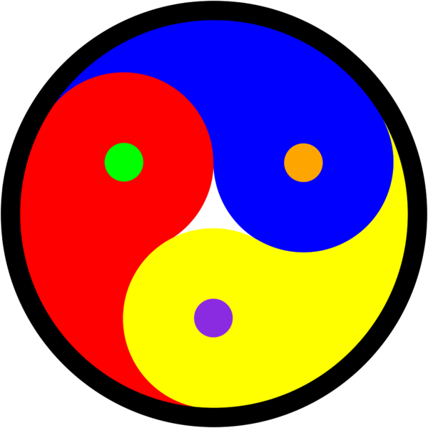 Triality, Color Theory - Circle (600x600), Png Download