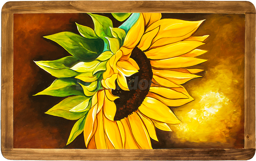 Cubierta Girasol - Sunflower (1000x1000), Png Download