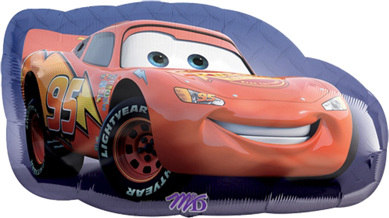 Cars Lightning Mcqueen 95 Disney - Cars Lightning Mcqueen Foil Balloon (800x800), Png Download