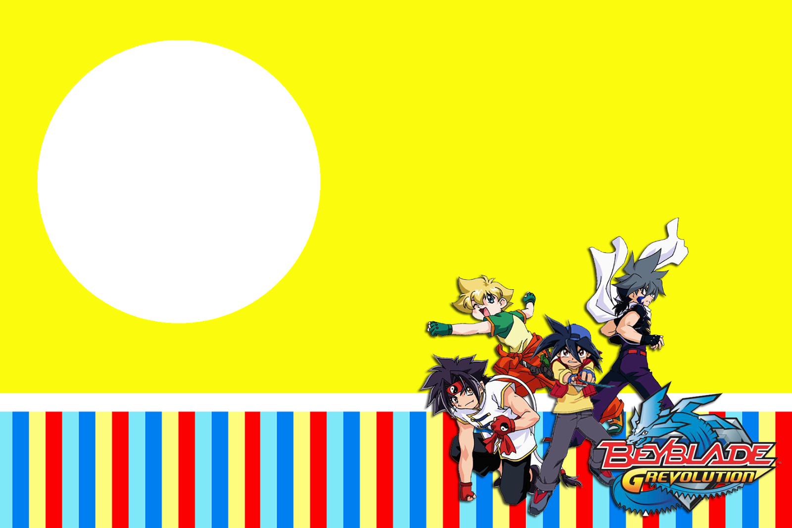 Convite Beyblade G Revolution - Beyblade G Revolution (1600x1066), Png Download