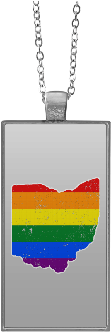 Ohio Rainbow Flag Lgbt Community Pride Lgbt Shirts - Locket (1155x1155), Png Download