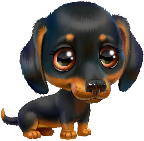 Puppy Dog Pals Clipart - Cartoon Dog Big Eyes (600x657), Png Download