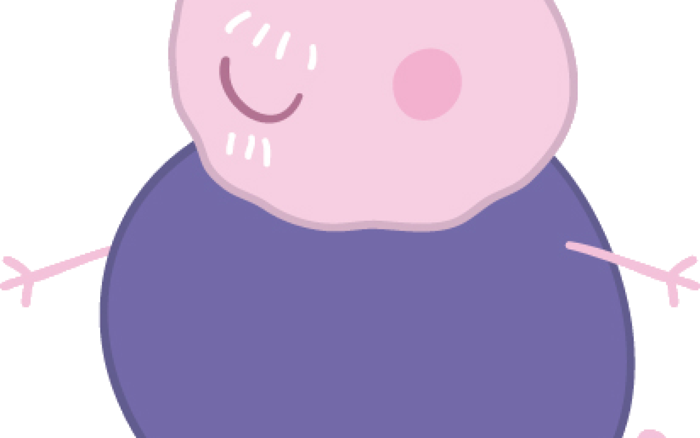 Peppa Pig - Peppa Pig Grandpa Pig (1368x855), Png Download