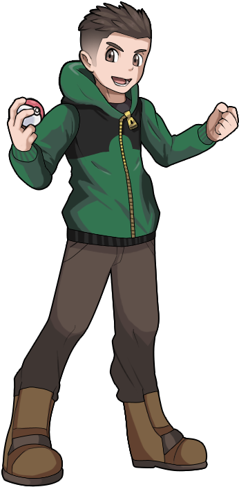 Pokemon Trainer Allan Fullbod - Pokemon Trainers Portraits (500x730), Png Download