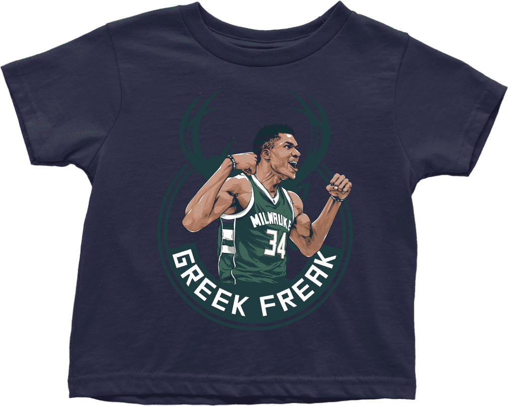 Detailed Look 2ce59 3b10e Giannis Antetokounmpo T Shirt - Shirt (1024x1024), Png Download