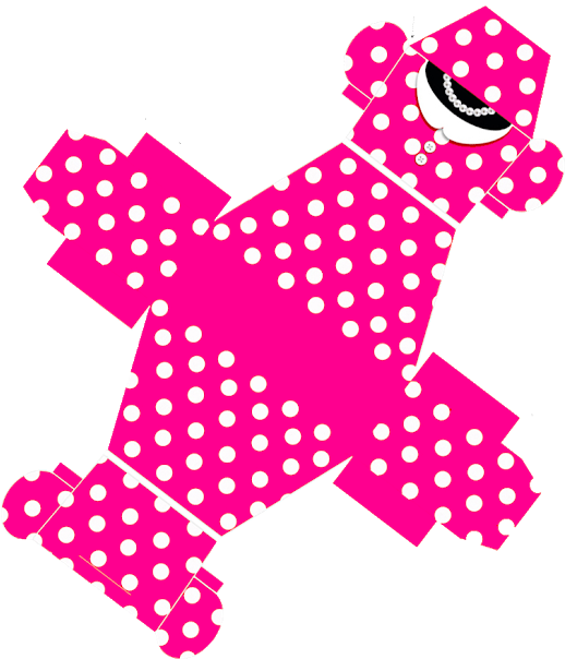 Caja Con Forma De Vestido Para Imprimir Gratis - Cajita Vestido De Minnie Mouse (525x640), Png Download