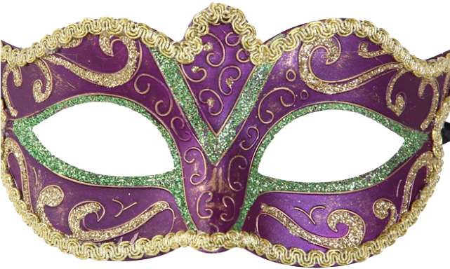 Mask Png Transparent Images - Mardi Gras Mask (640x480), Png Download