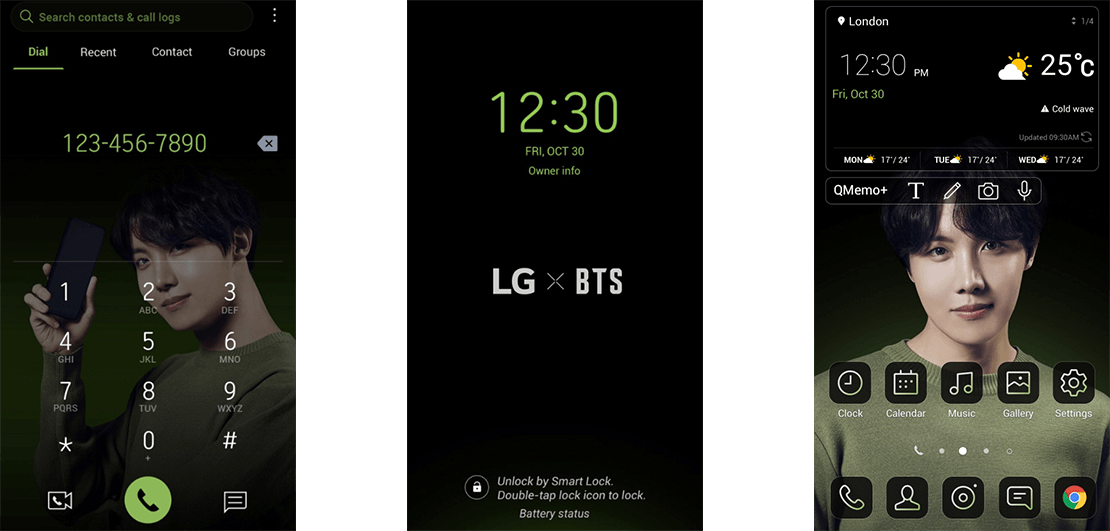 Tema Exclusivo Bts No Seu Celular J-hope - Celular Do Bts Lg Q7 (1110x531), Png Download