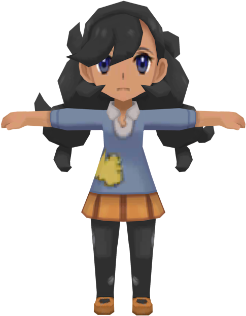 Pokemon Trainer X And Y Boy - Pokemon X And Y Character Models (750x650), Png Download