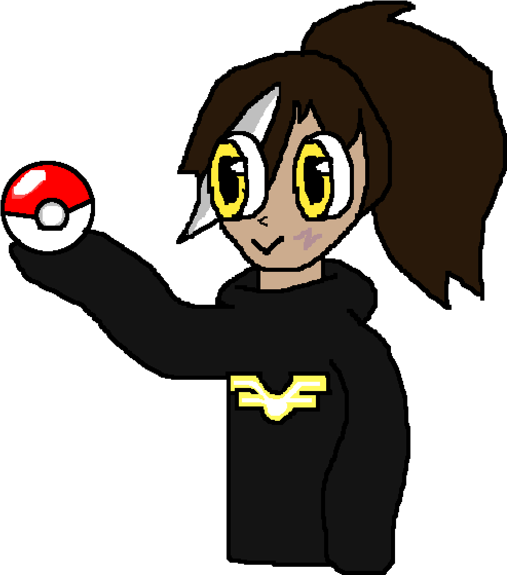 Pokemon Trainer Oc - Cartoon (1400x1400), Png Download