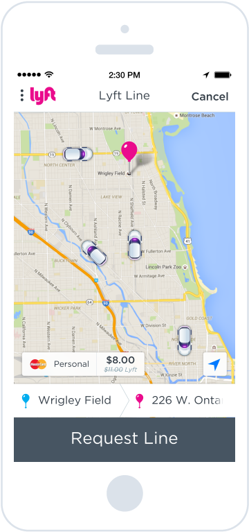 Linechi-design Assets Phone Copy - Lyft (393x794), Png Download