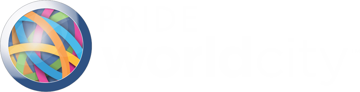 Logo Of Pride World City Charholi Pune - Pride World City Logo Png (1218x312), Png Download