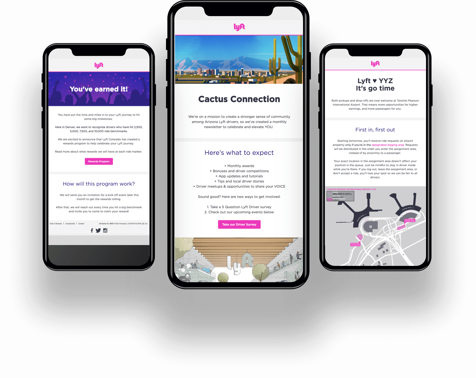Lyft Emails Built With Stensul - Iphone (1600x1271), Png Download