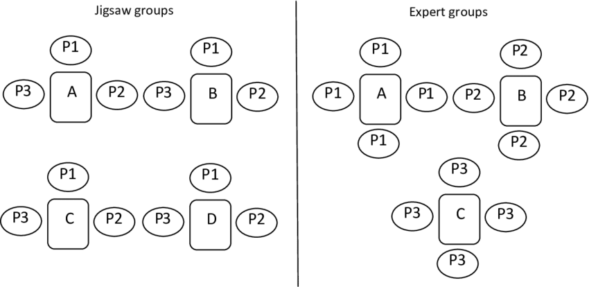 Organization Of The Jigsaw And Expert Groups - Number (850x414), Png Download
